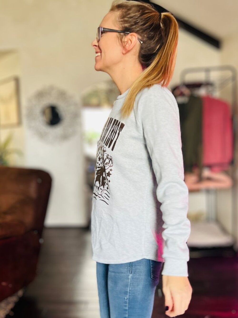 Too Hot To Trot Sweatshirt - Picture 5 of 5